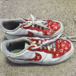 Red painted Louie vittoun airforces